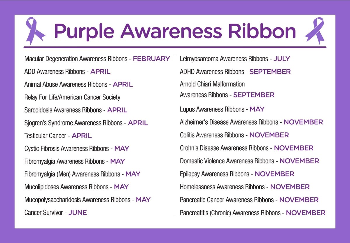 Purple Awareness Silicone Bracelet Wristbands