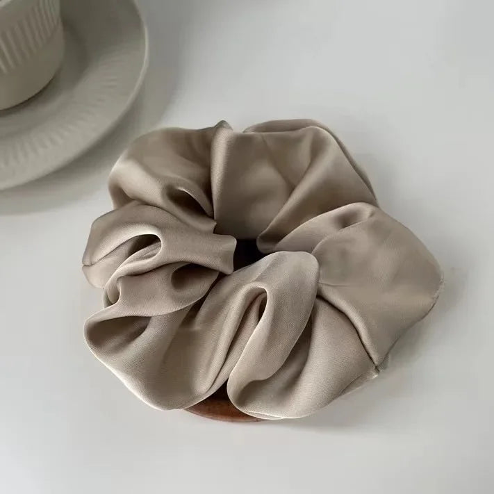 1PC Silk Satin Scrunchie for Women & Girls – Korean Style Elastic Hair Band | Soft Ponytail Holder & No-Damage Hair Accessory