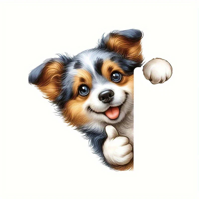 Cute Puppy Stickers for Room Decor | Removable Wall Decals
