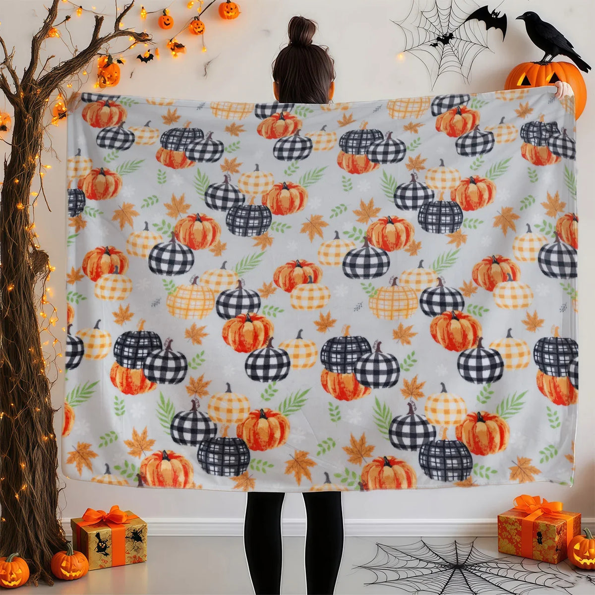 Knit Throw Blanket – Soft 3 lb Cartoon Pattern for Cozy Relaxation