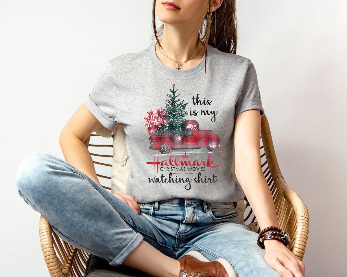 This is My Christmas Movie Watching Shirt Graphic Tee