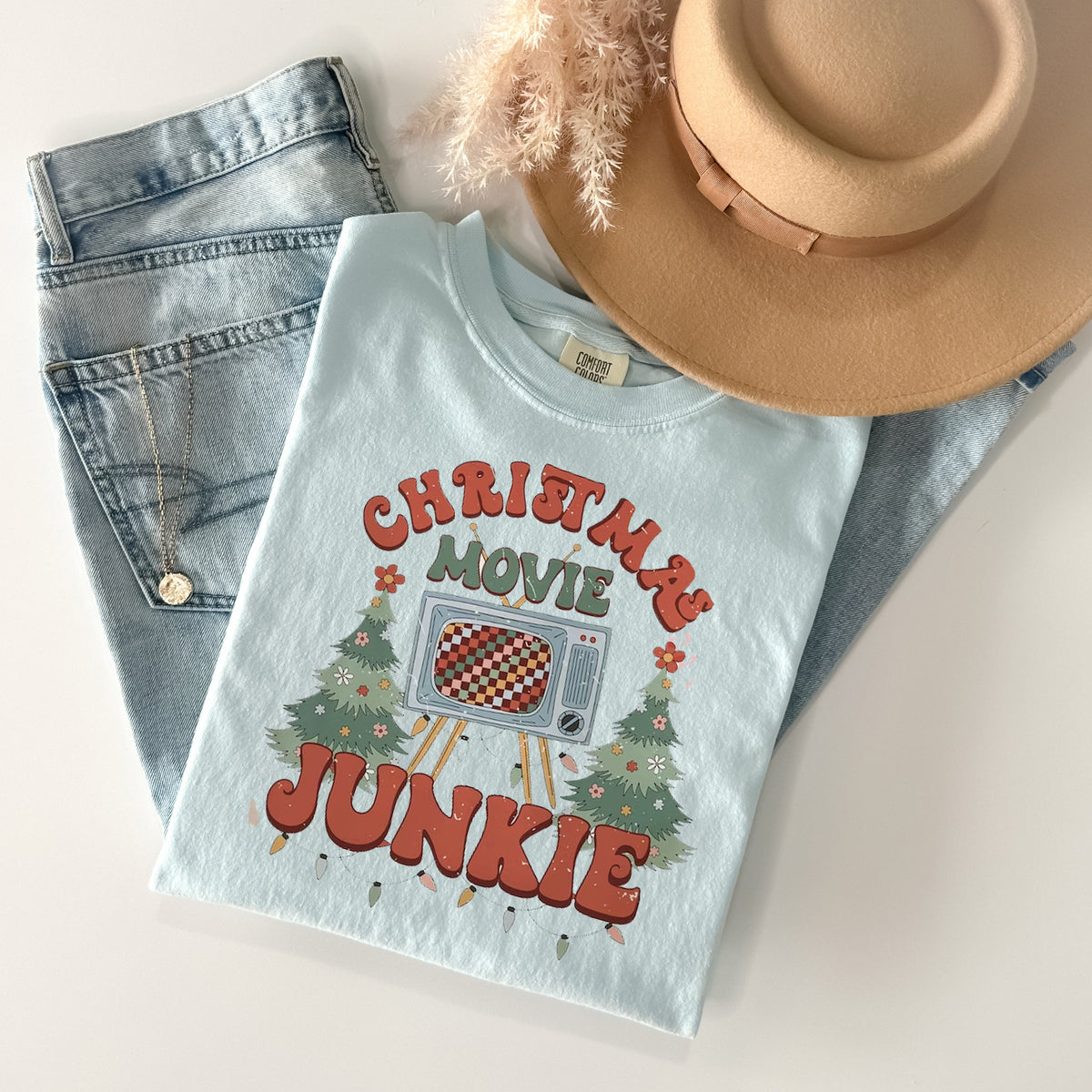 Christmas Movie Junkie Graphic Tee