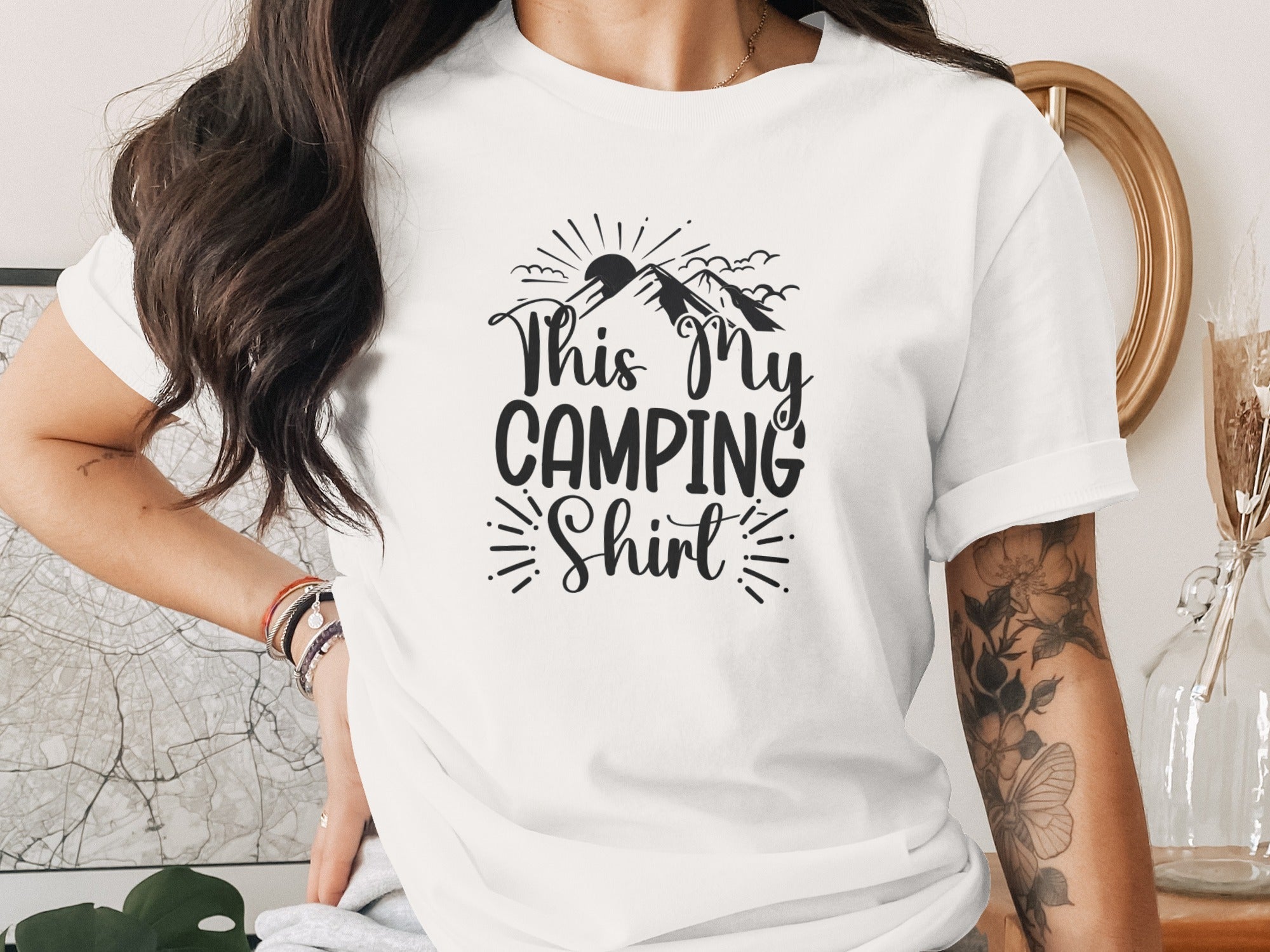 This My Camping Shirt Design Featuring Mountain Graphics T-Shirt
