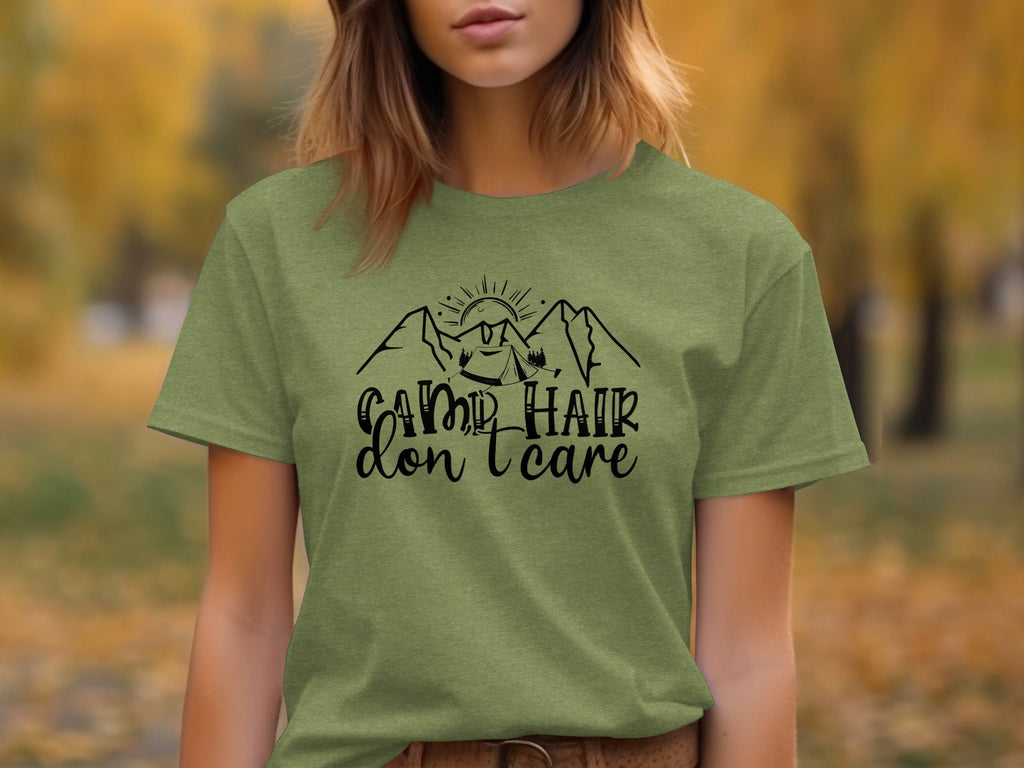 Camp Hair Don't Care Mountain Adventure T-Shirt