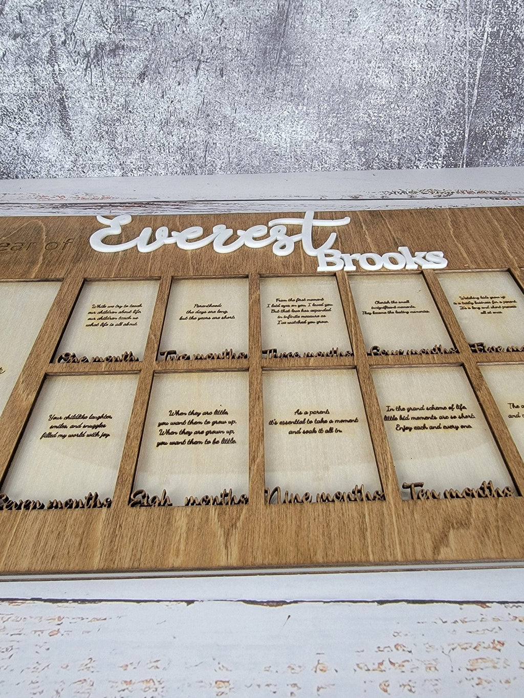 Baby's First Year Personalized Picture Frame