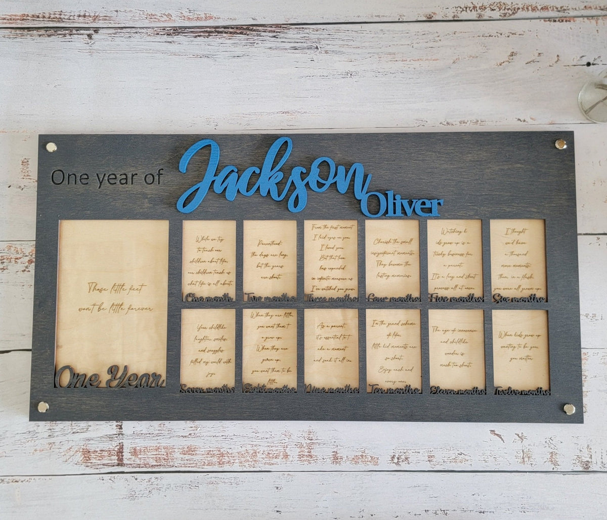 Baby's First Year Personalized Picture Frame