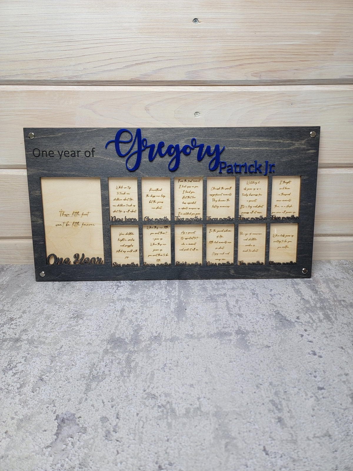 Baby's First Year Personalized Picture Frame