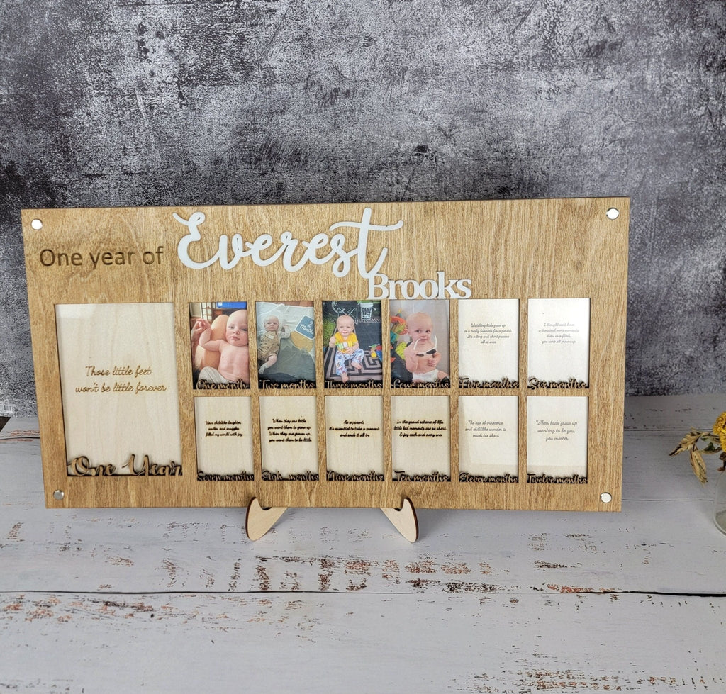 Baby's First Year Personalized Picture Frame