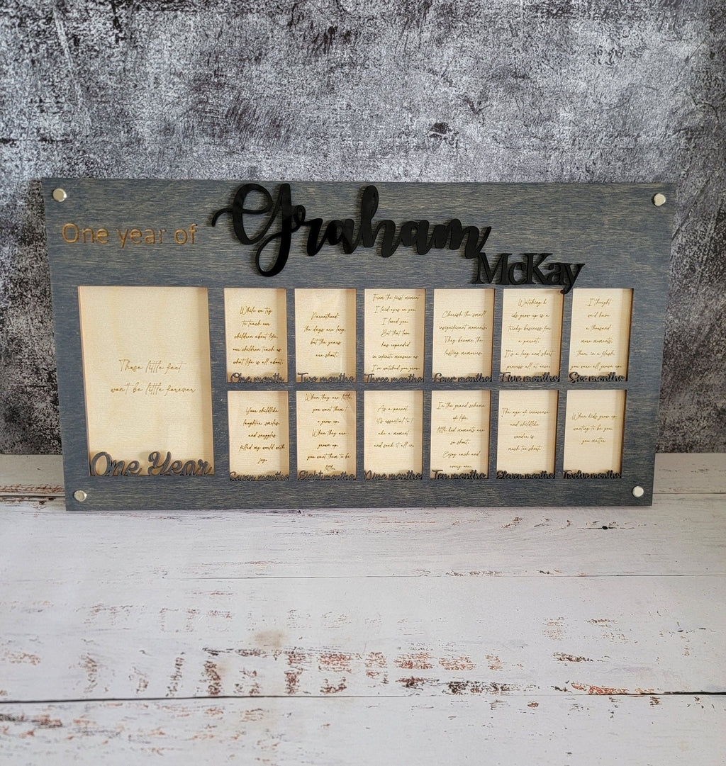 Baby's First Year Personalized Picture Frame