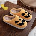 Halloween Pumpkin Pattern Unisex Home Winter Furry Slippers