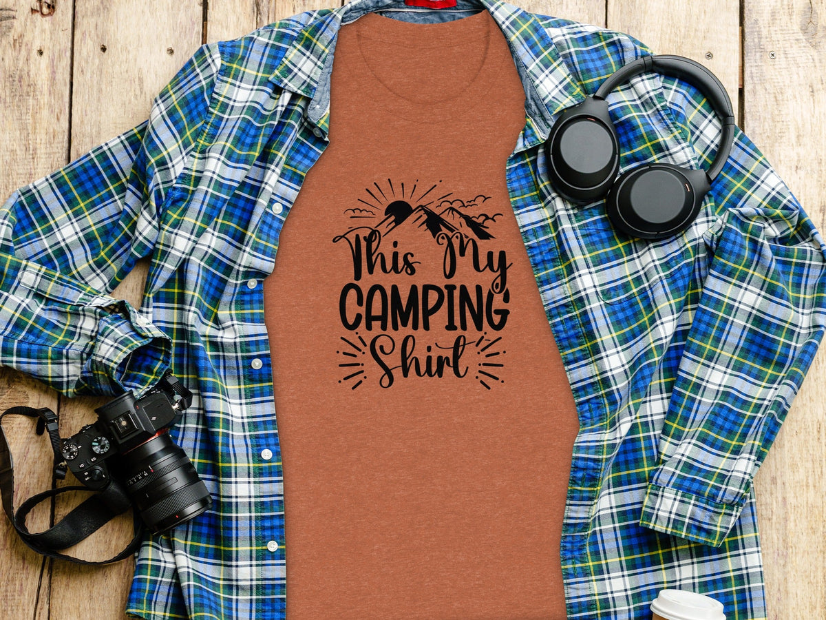 This My Camping Shirt Design Featuring Mountain Graphics T-Shirt