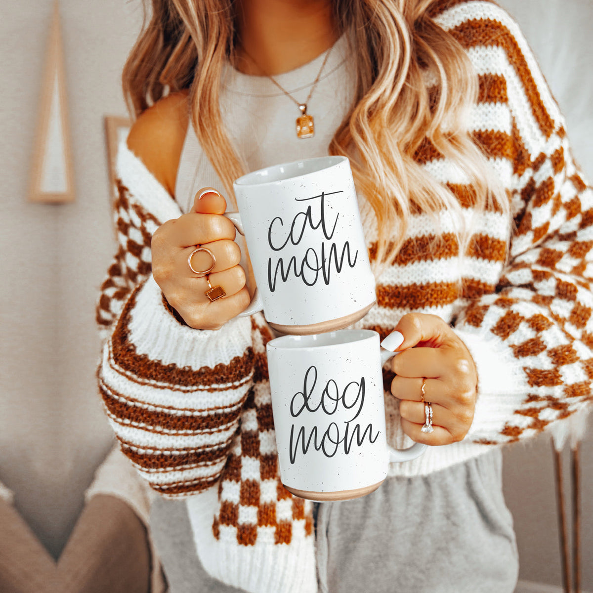 Cat Mom Mug 16oz Ceramic Coffee Cup Funny Cat Lover Gift Dishwasher Safe