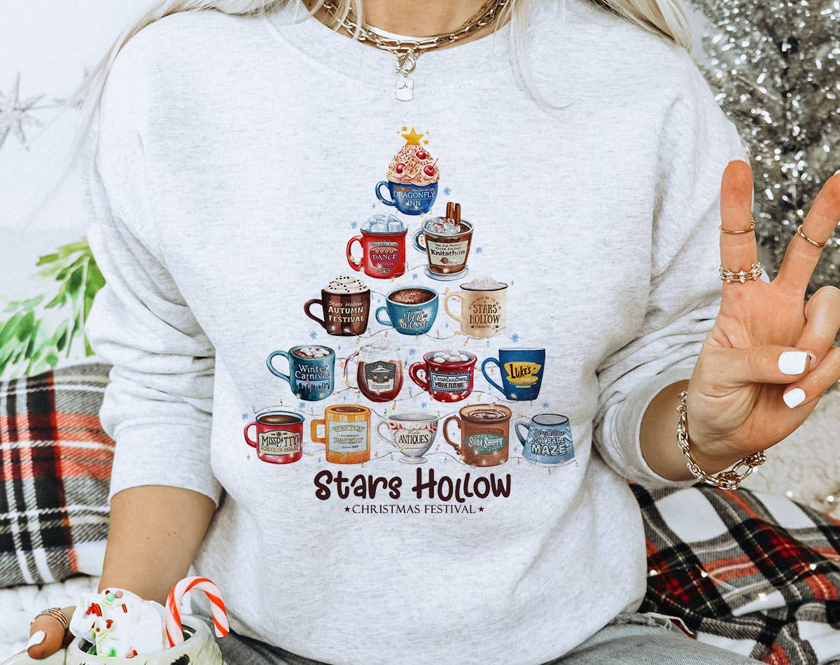 Ugly Christmas Sweater Sweatshirt – Stars Hollow Christmas Tree, Gilmore