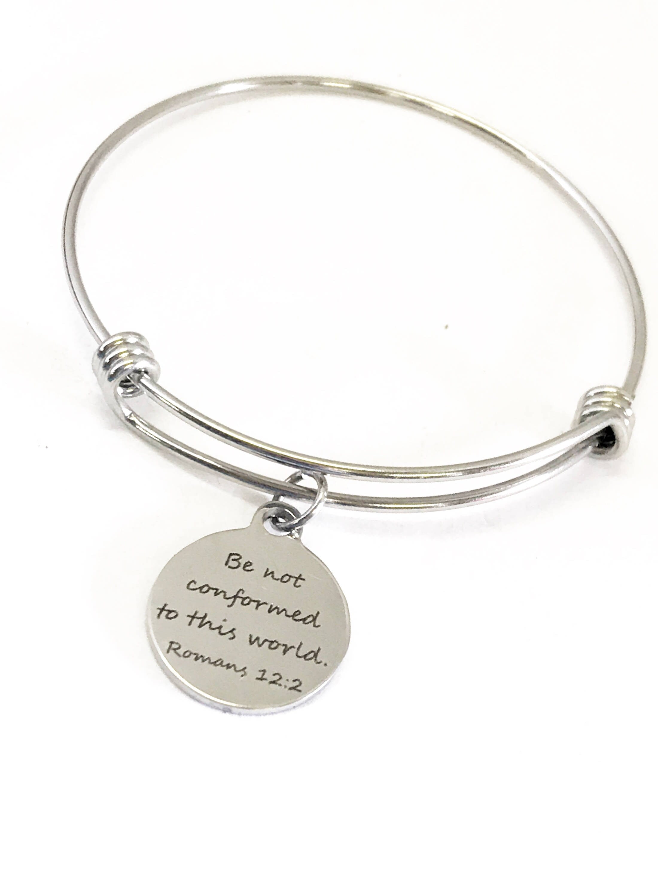 Christian Jewelry, Be Not Conformed To The World Bracelet, Romans 12 2 Bracelet, Christian Girls Group Gifts, Teen Girl Faith Gifts