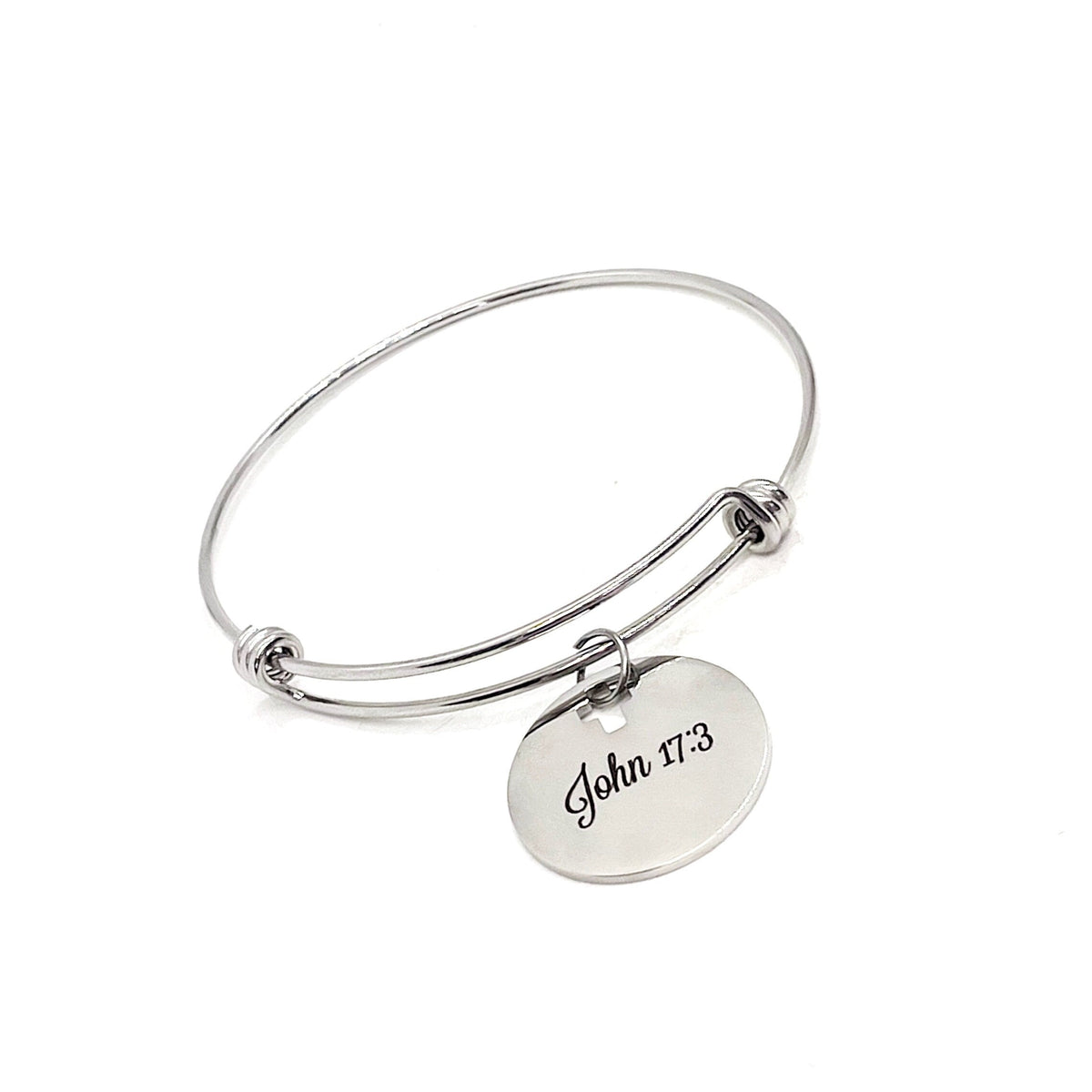 Faith Gift, John 17 3 Charm Bracelet, Faith Jewelry, Christian Gift, Eternal Life, Christian Jewelry, Believer Gift, Church Youth Group Gift