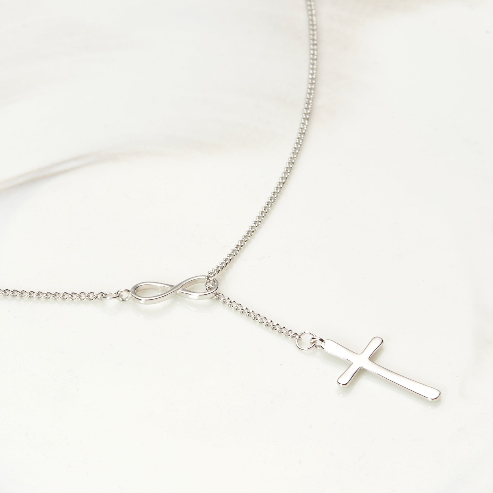 Infinity Cross Necklace