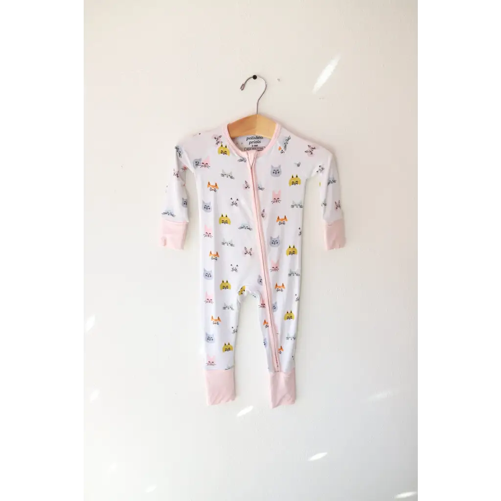 Kitty Cat Bamboo Baby Sleeper