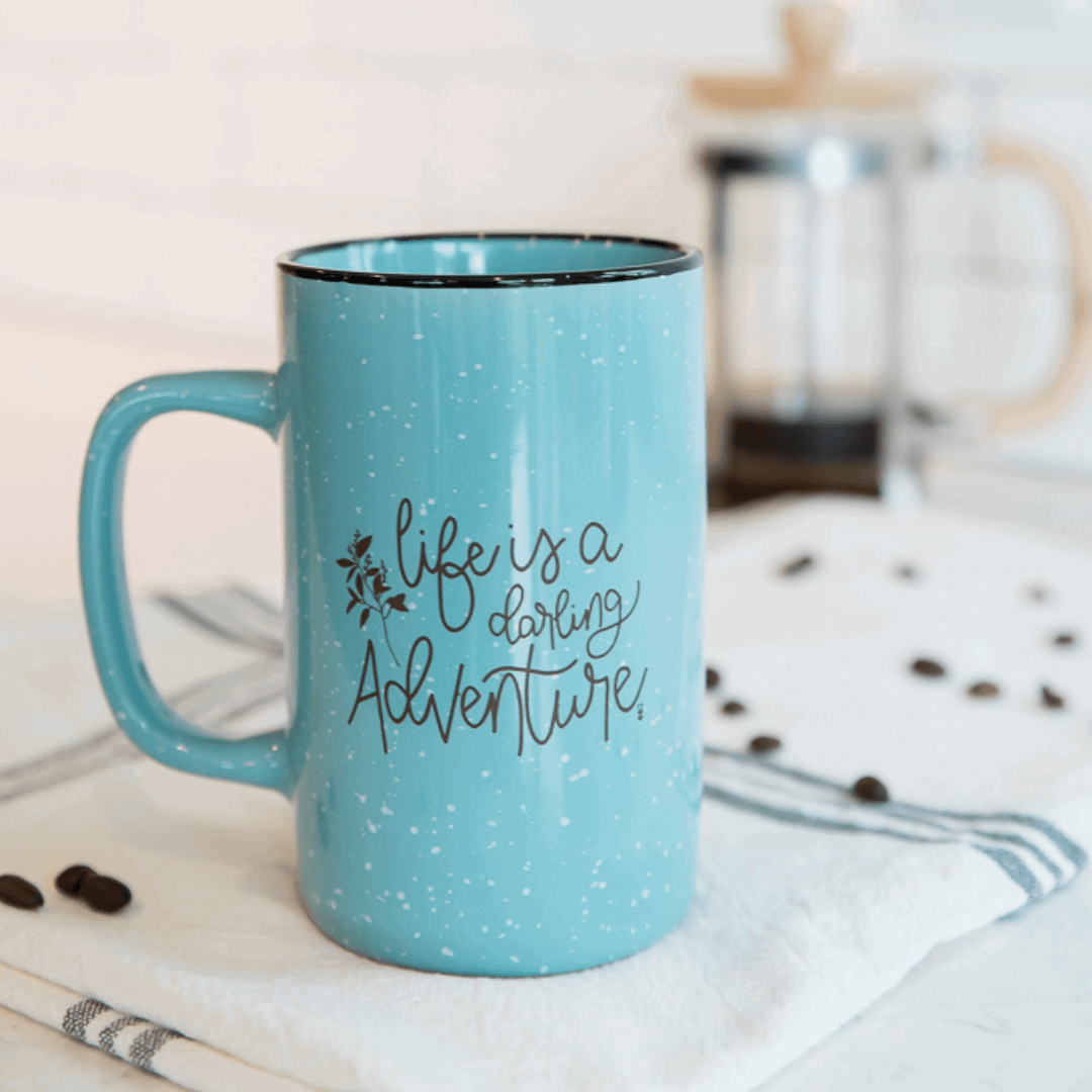 Life is a Darling Adventure | Tall Campfire Coffee Mug