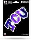 Texas Christian University Horned Frogs TCU Sun Devils 5 Inch Sticker Decal Metallic Shimmer Design Flat Vinyl