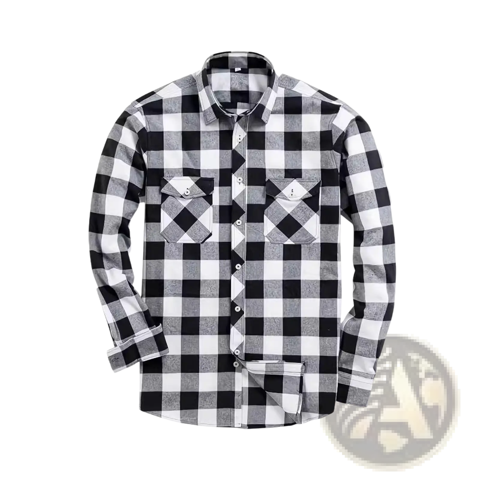 Men's Slim Fit Plaid Flannel Button Up Shirt