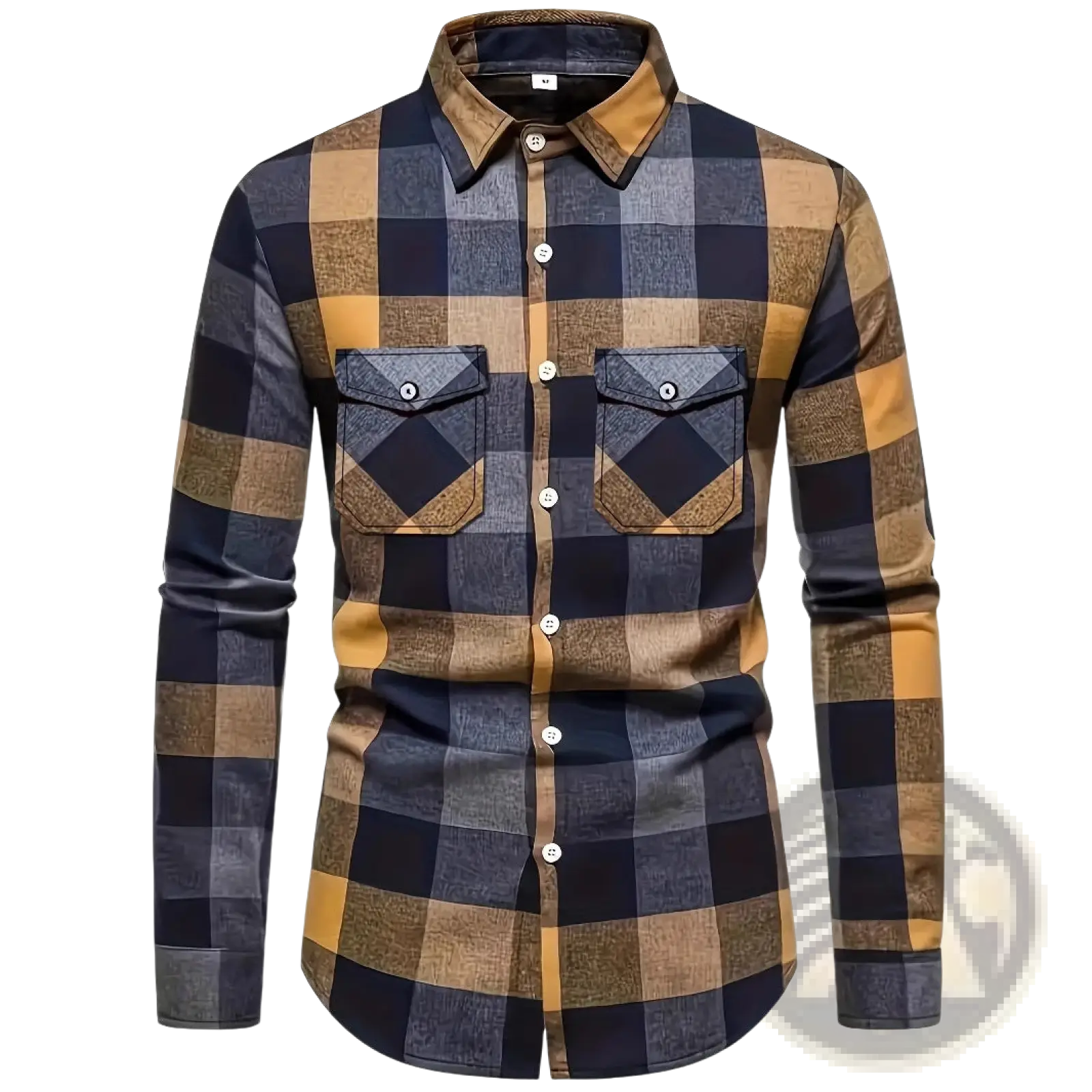 Men's Slim Fit Plaid Flannel Button Up Shirt