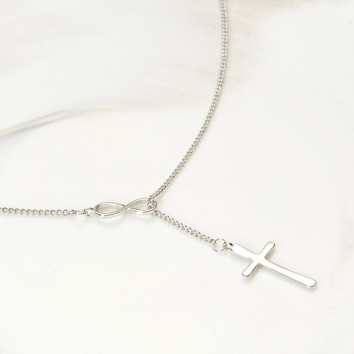 Mother of the Groom Infinity Cross  Necklace