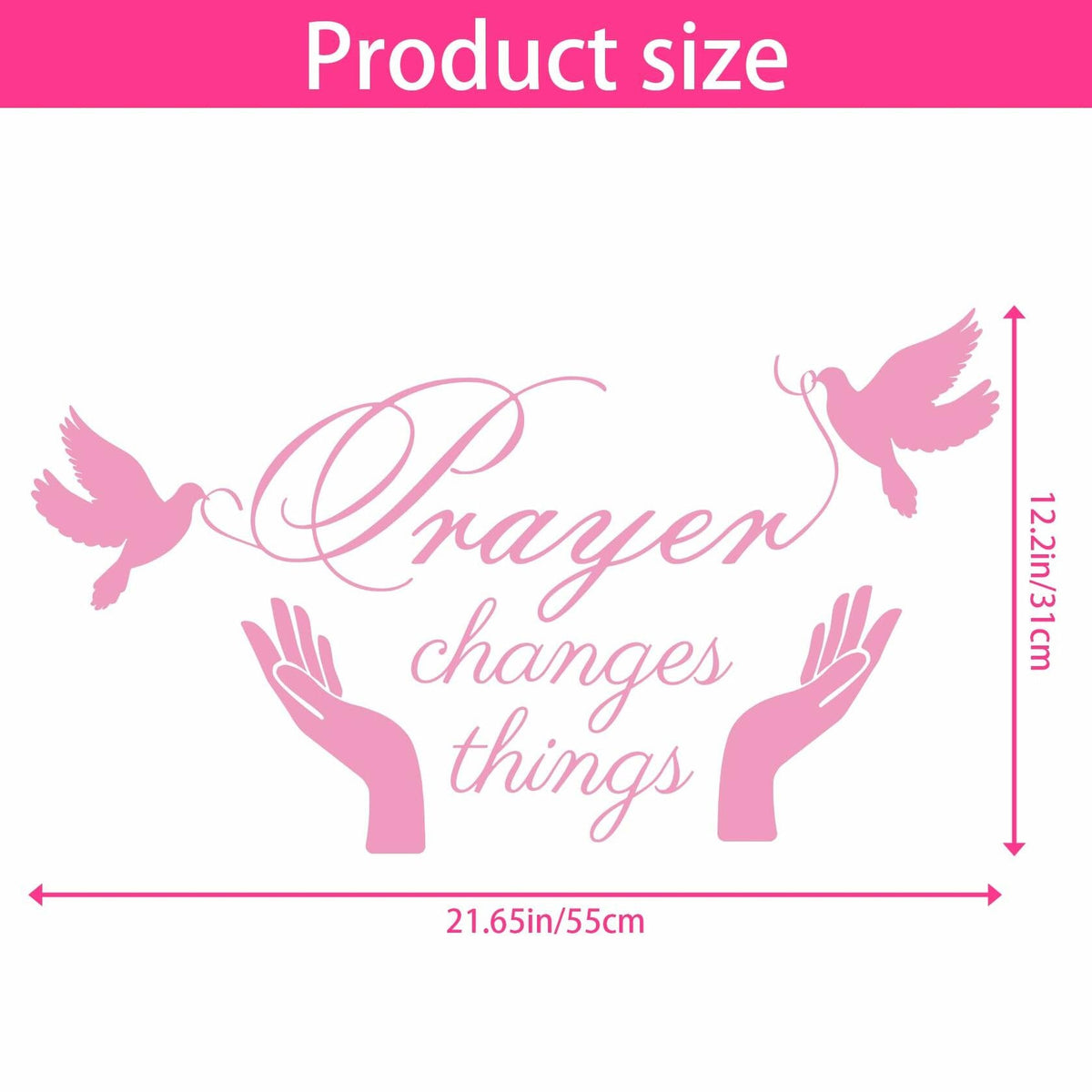 Scripture Wall Decals Inspirational Christian Bible Verse Prayer Stickers