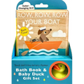Touch and Trace Nursery Rhymes: Row, Row, Row Your Boat Bath Book & Baby Duck Gift Set