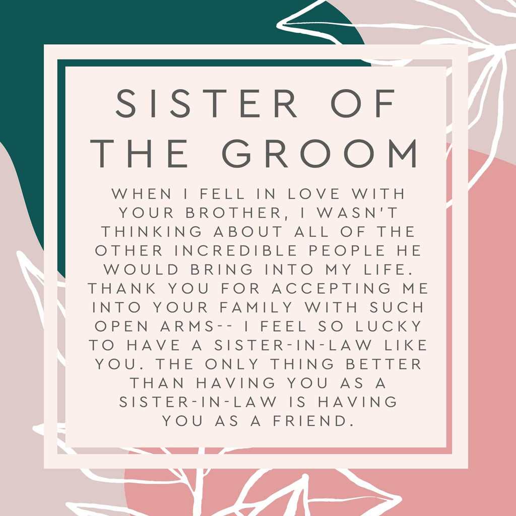 Sister of the Groom Spa Gift Box
