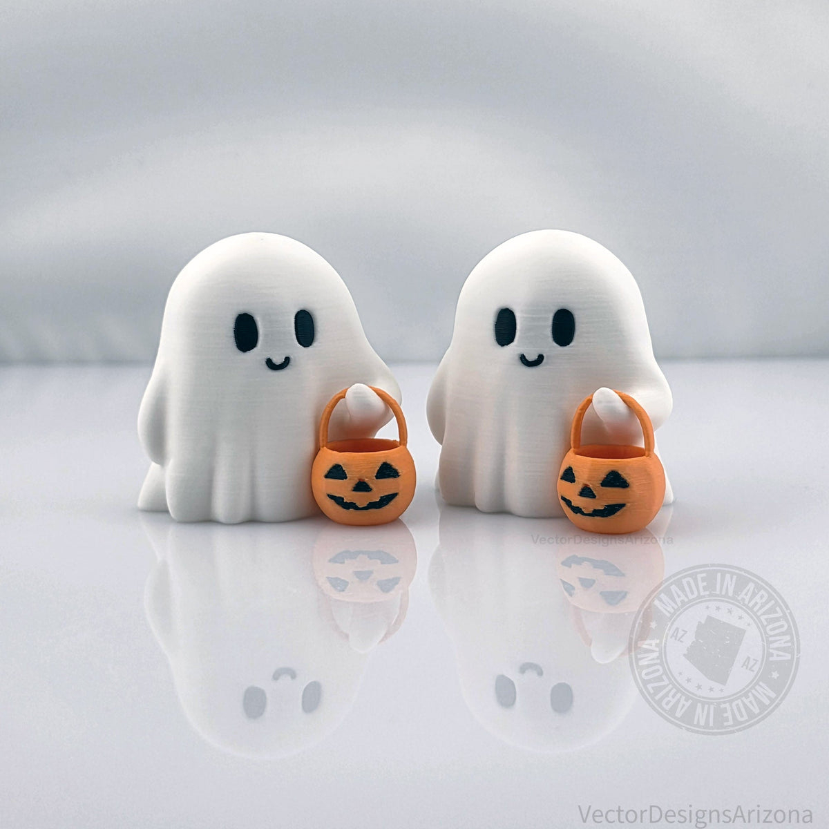 Tiny Trick-or-Treat Ghost with Optional Personalized Stand
