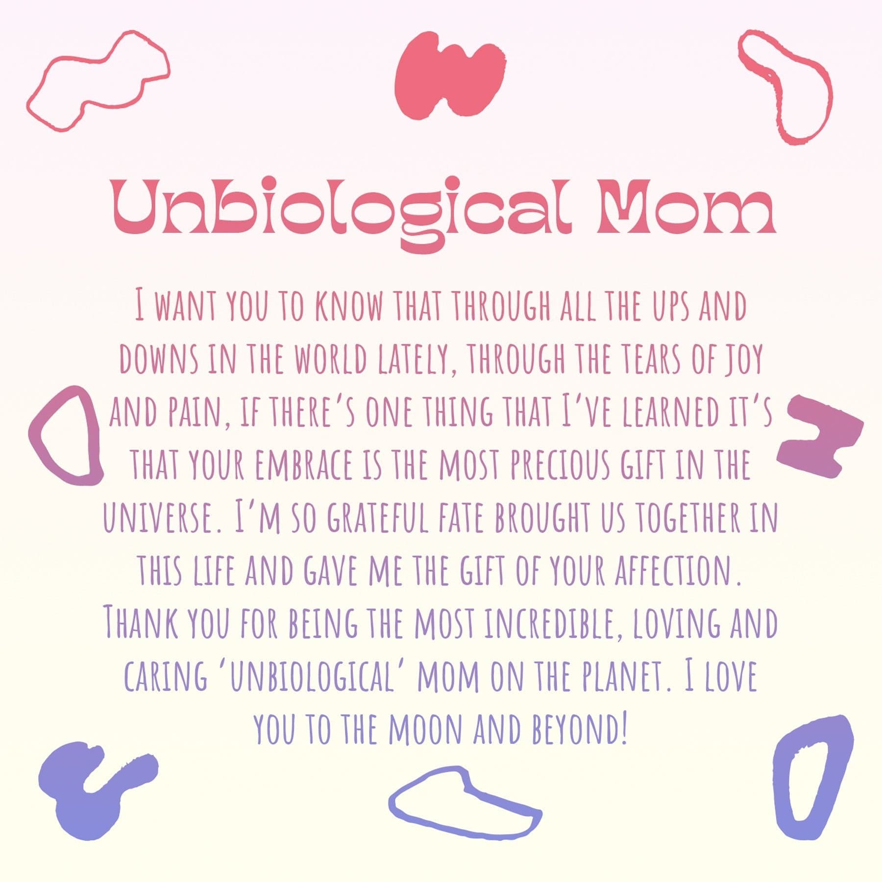 Unbiological Mom  Gift Box Set