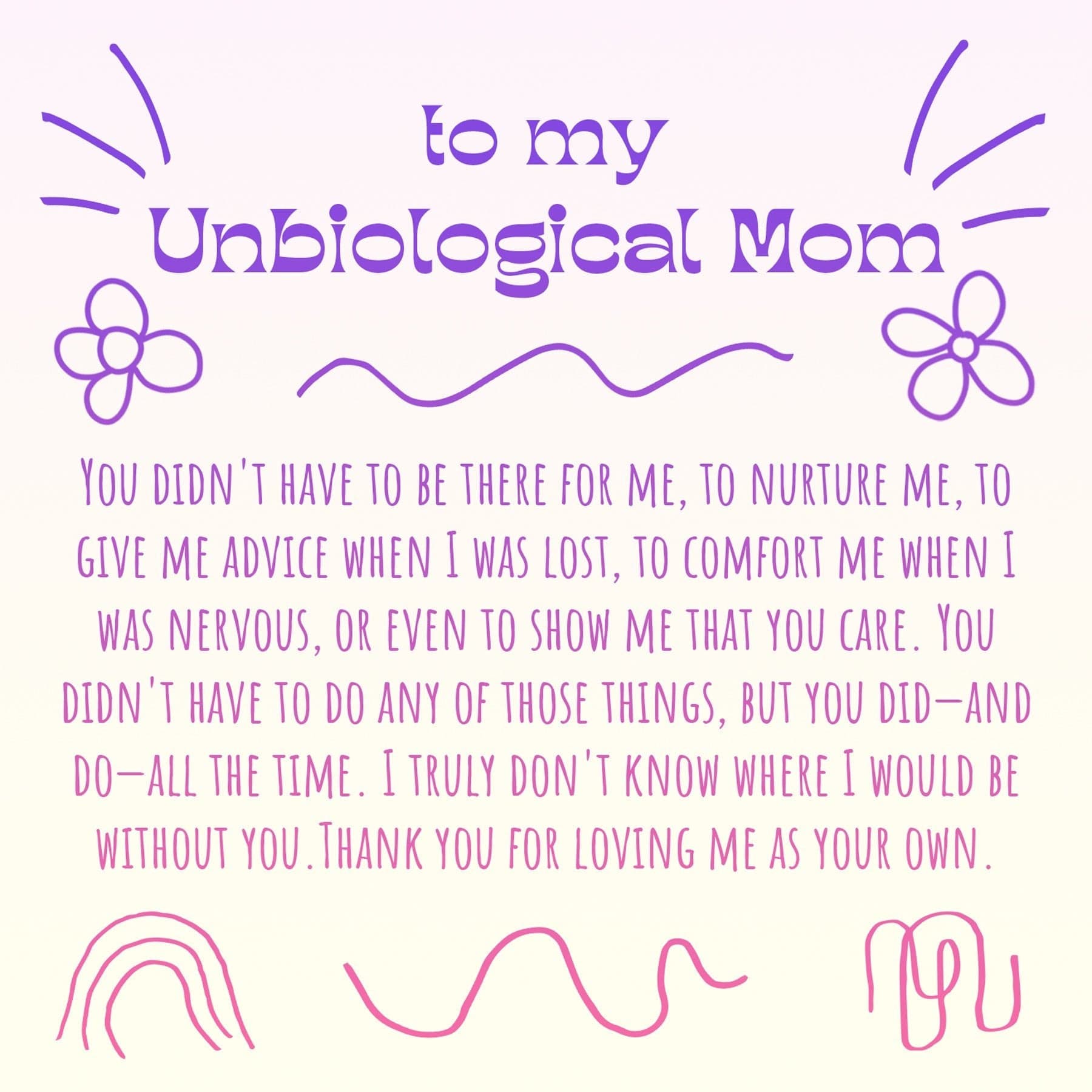 Unbiological Mom  Gift Box Set