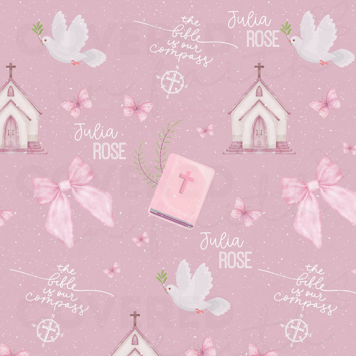 Personalized Bible is Our Compass Minky Blanket