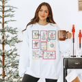 Christmas Postage Stamps Crewneck Sweatshirt
